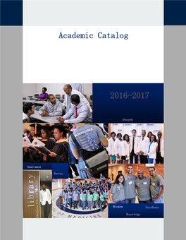 2016-2017 Academic Catalog