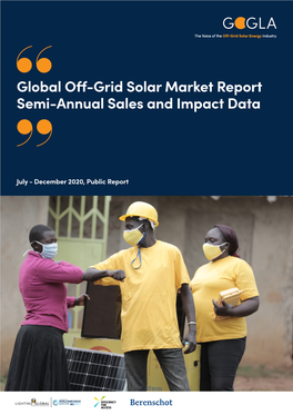 Global Off-Grid Solar Market Report Semi-Annual Sales and Impact Data