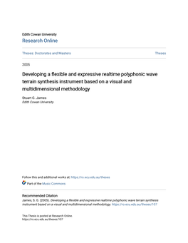 Developing a Flexible and Expressive Realtime Polyphonic Wave Terrain Synthesis Instrument Based on a Visual and Multidimensional Methodology