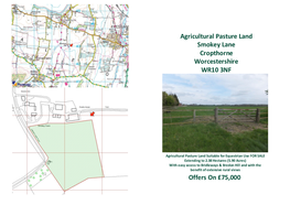 Agricultural Pasture Land Smokey Lane Cropthorne Worcestershire WR10 3NF Offers on £75,000