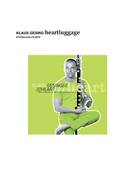 KLAUS GESING Heartluggage ATS-Records CD-0610