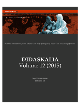 Didaskalia Volume 12 Entire