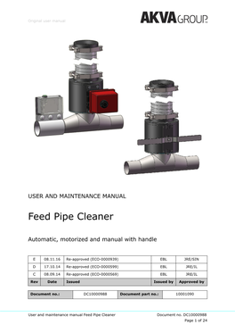 EN Feed Pipe Cleaner User Manual