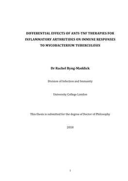 Mycobacterium Tuberculosis