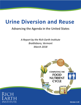 Urine Diversion and Reuse Advancing the Agenda in the United States