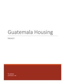 Guatemala Housing