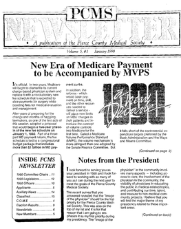 The Bulletin Pierce County Medical Society/PCMS Newsletter 1990