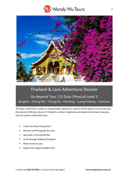 Thailand & Laos Adventure Dossier