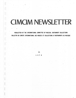 Cimcim Newsletter