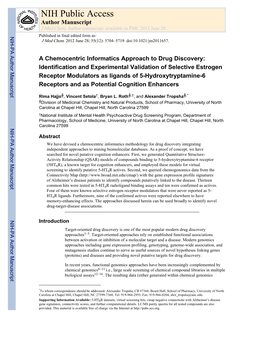 NIH Public Access Author Manuscript J Med Chem