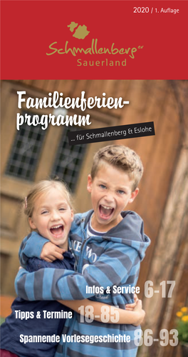 Familienferien- Programm