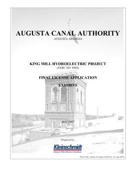 Augusta Canal Authority Augusta, Georgia