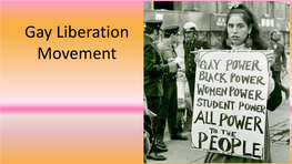 Gay Liberation Movement