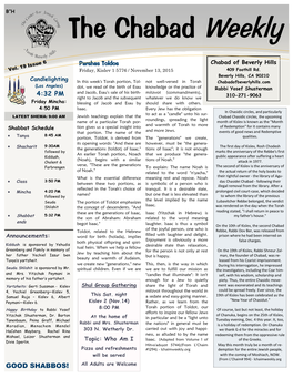 The Chabad Weekly