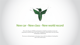 New Car - New Class - New World Record