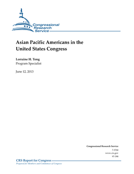 Asian Pacific Americans in the United States Congress