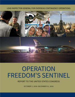 Operation Freedom's Sentinel, Report to the United States Congress