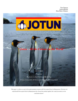 “Jotun - All the Colours in the World”