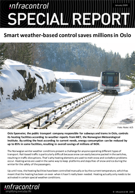 Smart Weather-Based Control Saves Millions in Oslo
