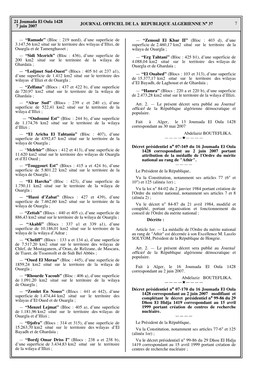 7 Journal Officiel De La Republique Algerienne Na