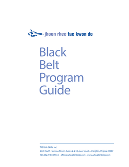 Black Belt Program Guide