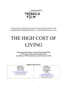 The High Cost of Living