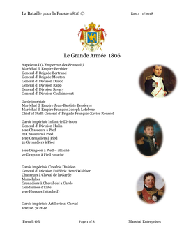 Le Grande Armée 1806