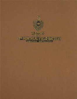 (Montreal) Field Battery of Artillery