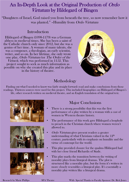 An In-Depth Look at the Original Production of Ordo Virtutum by Hildegard of Bingen