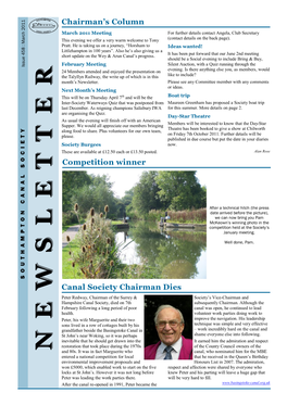 Southampton Canal Society Newsletter