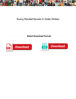 Sunny Randall Novels in Order Written