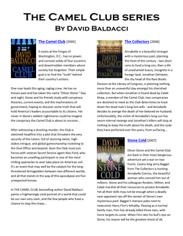 The Camel Club Series by David Baldacci