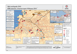 Map of Haiti Earthquake 2010, ICRC Assistance 4 February 2010