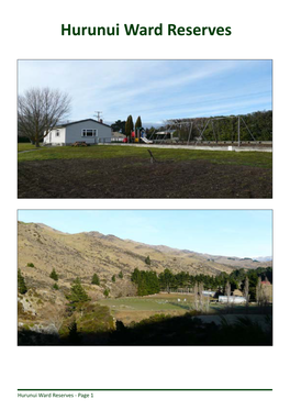 Hurunui Ward Reserves