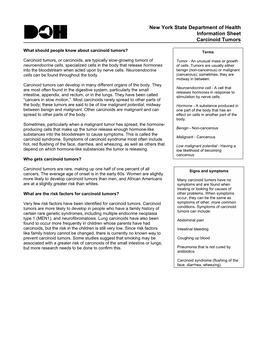 Carcinoid Tumors