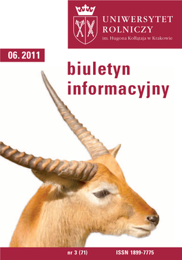 Biuletyn Informacyjny UR W Krakowie Nr 3