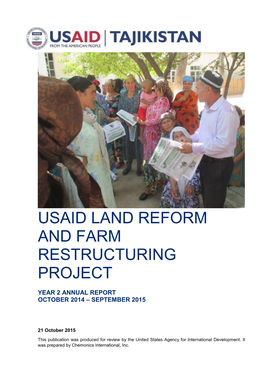 Usaid Land Reform and Farm Restructuring Project