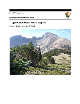 Vegetation Classification Report Great Basin National Park