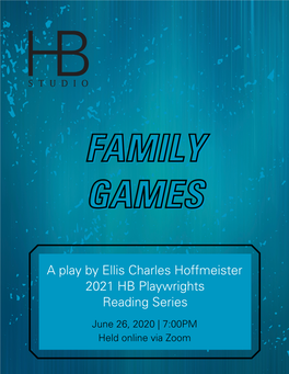 A Play by Ellis Charles Hoffmeister 2021 HB Playwrights Reading Series