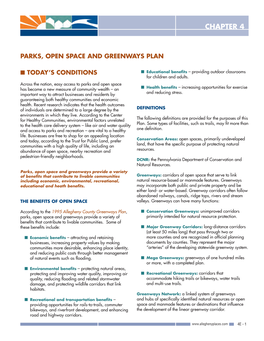 Parks, Open Space and Greenways Plan