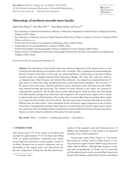 Mineralogy of Northern Nearside Mare Basalts