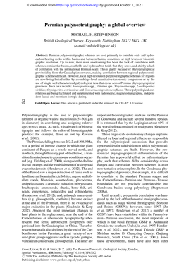 Permian Palynostratigraphy: a Global Overview