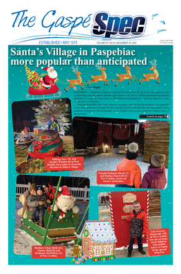 Santa's Village in Paspebiac More Popular Than Anticipated