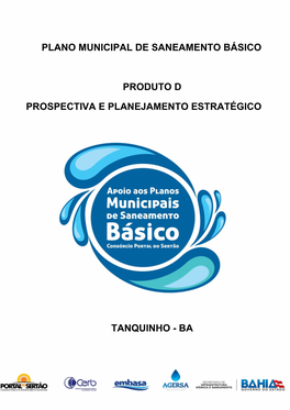 Plano Municipal De Saneamento Básico Produto D Prospectiva E