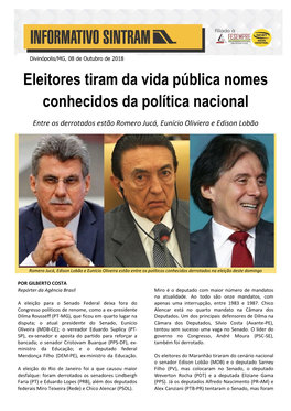 Eleitores Tiram Da Vida Pública Nomes Conhecidos Da Política Nacional