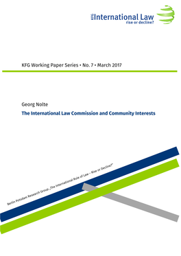 KFG Working Paper Series • No. 7 • March 2017 Georg Nolte The