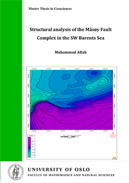 Structural Analysis of the Måsøy Fault Complex in the SW Barents Sea