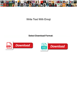 Write Text with Emoji