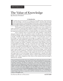 The Value of Knowledge