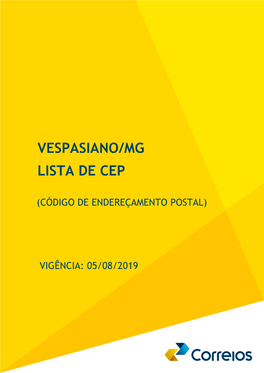Vespasiano/Mg Lista De